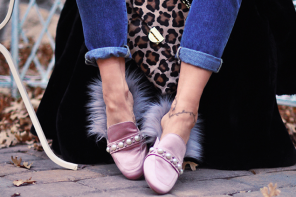 DIY Fur-lined Slip-on Loafers Inspired by Gucci Princetown Slippers