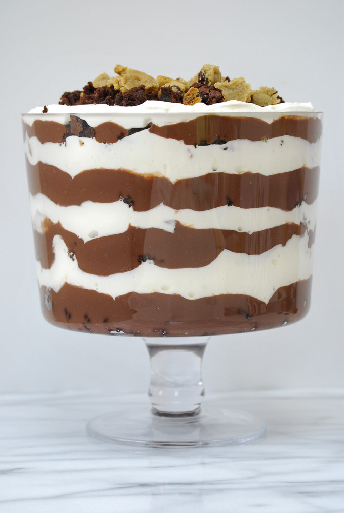 Dessert Recipe // Chocolate Chip Cookie Brownie Trifle love Maegan