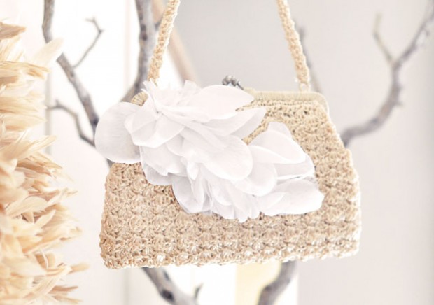 DIY Wedding petal bag purse clutch-6