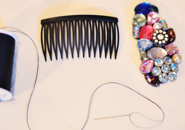 DIY-bejeweled-hair-combs-5