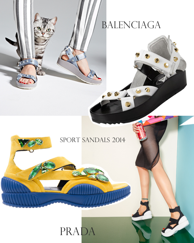 Sport Sandals 2014-Prada-Balenciaga