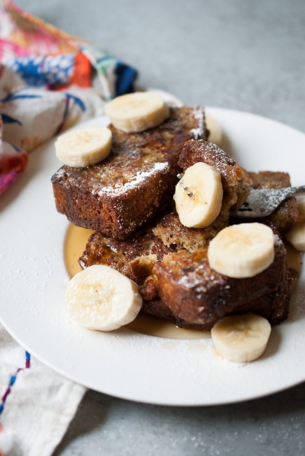Breakfast Recipe // Zucchini Banana Bread French Toast love Maegan