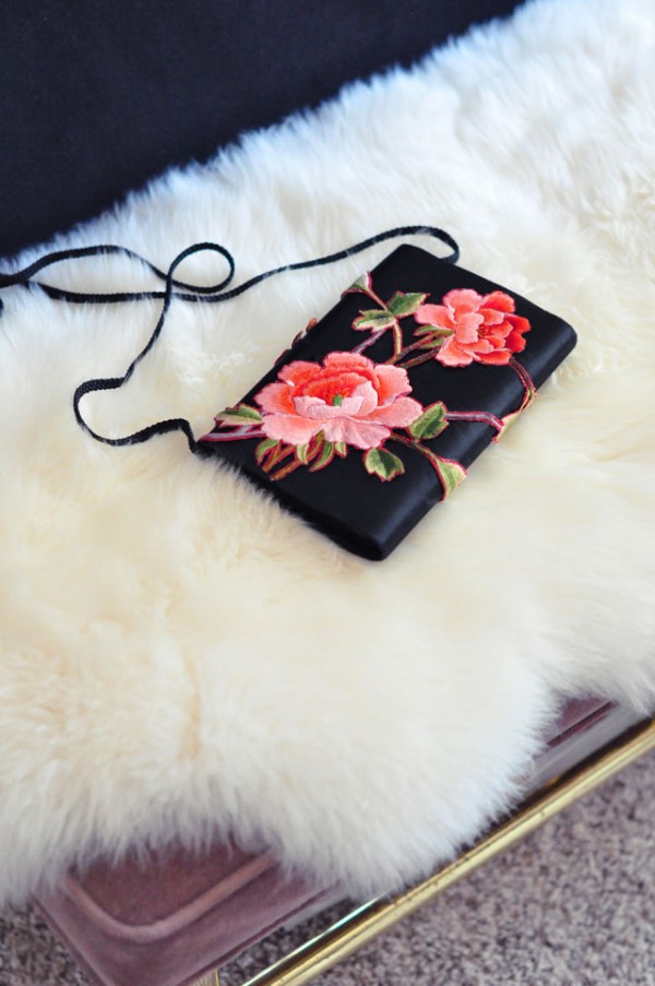DIY Floral Embroidered Evening Bag or Clutch love Maegan