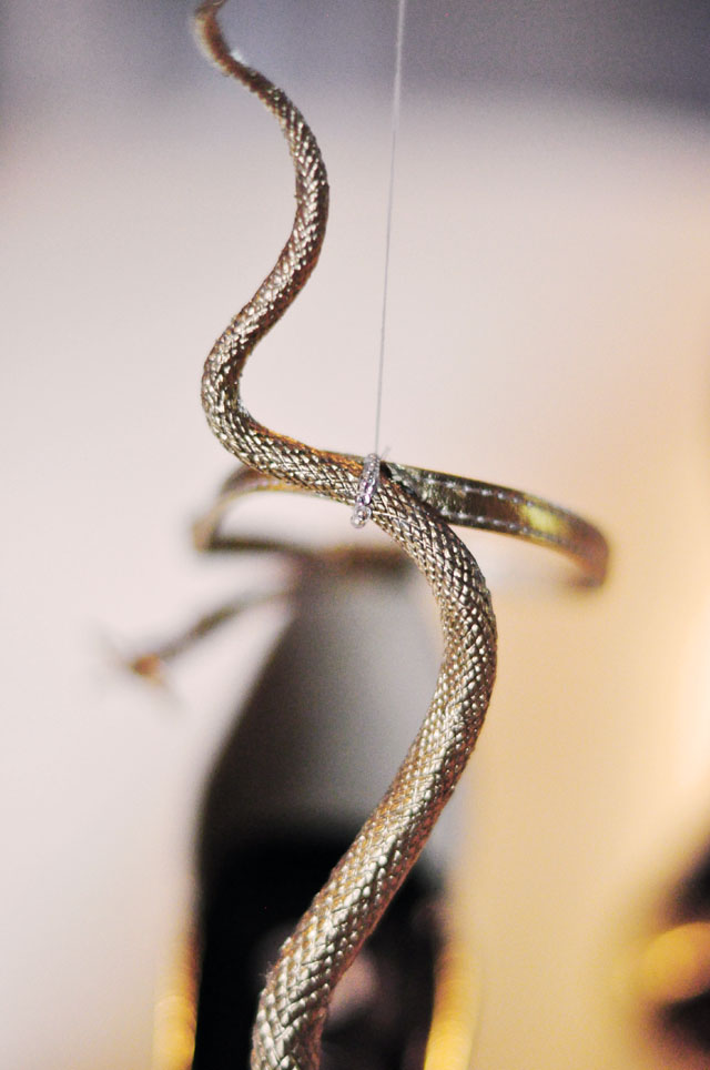 DIY Gold Snake Serpent Shoes-9