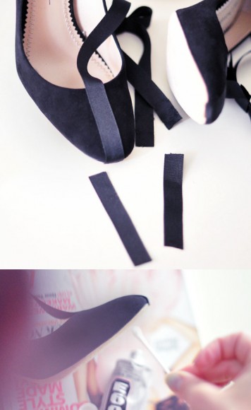 DIY Shoes // Pretty T-Strap Pumps with Ankle Bows | ...love Maegan